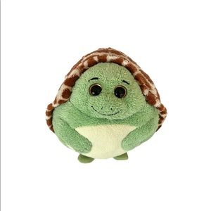 TY Beanie Ballz  Zoom The Turtle Ball 4" Plush Animal No Tag
